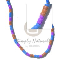 4 5mm coco Pokalet violet brown blue combination