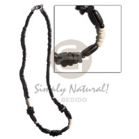 2 3mm black coco heishe black coco sq.