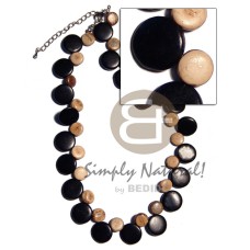 single row 15mm black and 10mm tiger