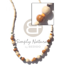 2 3 coco heishe bleach with 6mm wood