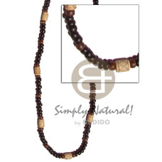 4 5mm coco Pokalet black brown with wood tube