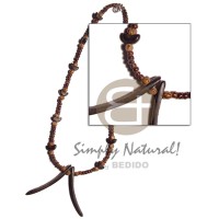 2 3mm coco Pokalet. natural brown with coco