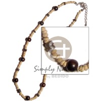 2 3mm coco Pokalet. natural white with black