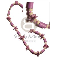 lilac wood tube with matching coco chips,glass