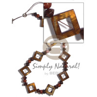 25mmx25mm diamond laminated golden amber kabibe shell