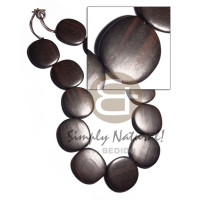 36mmx5mm camagong tiger ebony hardwood disc