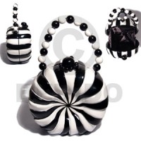 collectible handcarved laminated acacia wood handbag 