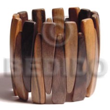 elastic camagong tiger ebony hardwood bangle height =55mm