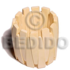 elastic ambabawod wood bangle with clear coat