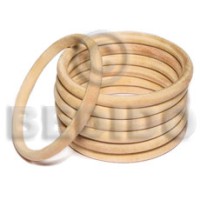 natural white wood bangle 6mm 