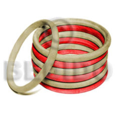natural wood colored bangle 6mm  65mm