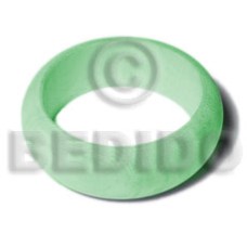 natural white wood in pastel green rounded