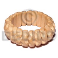 elastic ambabawod curly grooved wood bangle
