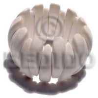 elastic bleached buffed and polished natural white