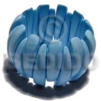 elastic aqua blue buffed and polished natural