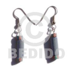 dangling pastel blue wood tube with coco