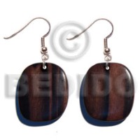 dangling 35mm camagong tiger wood rounded flat