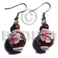 dangling 15mm robles round wood beads with