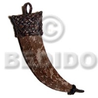 textured marbled brown 100mmx30mm natural wood fang