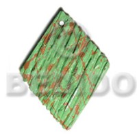 textured marbled light green diamond 60mmx45mm natural