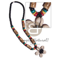 black 4 5mm coco pklt with bamboo tube with burning rasta coco pklt